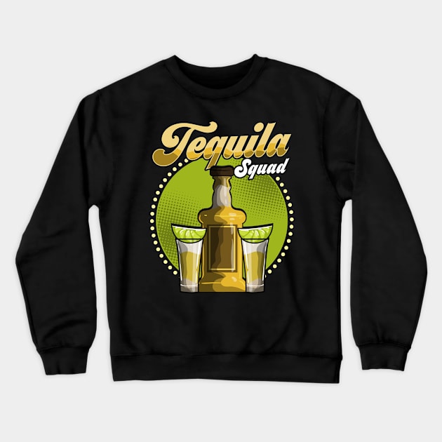 Cute Tequila Squad Margarita Drinking Drinkers Crewneck Sweatshirt by theperfectpresents